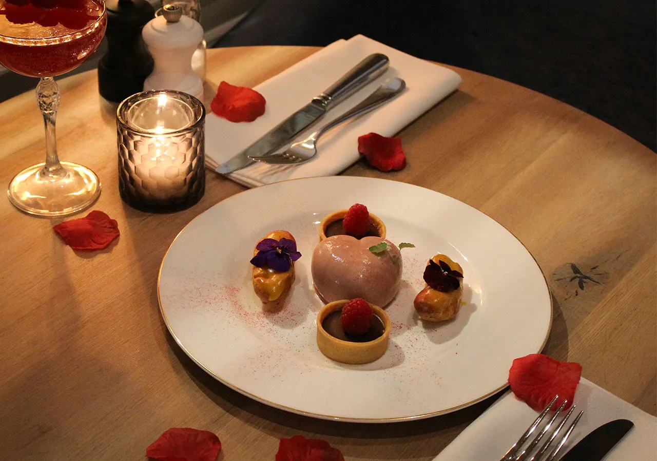 Valentijn dessert bij Restaurant Sophia