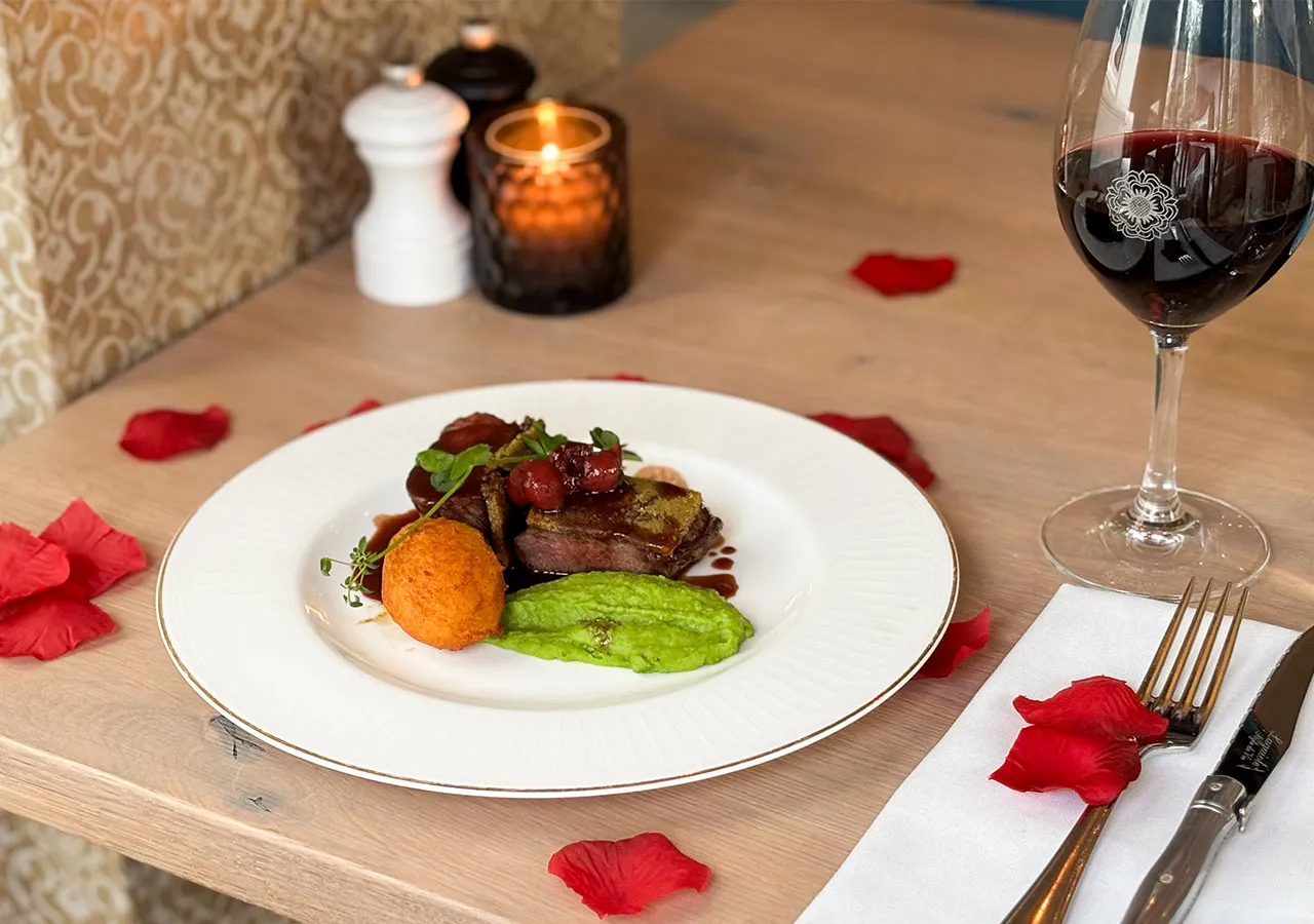 Valentijn hoofdgerecht bij Restaurant Sophia