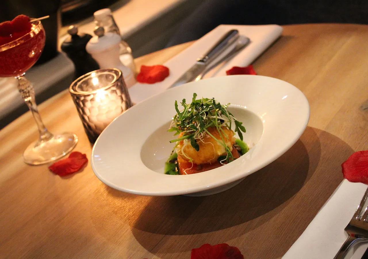 Valentijn voorgerecht bij Restaurant Sophia