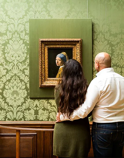 Koppel in het Mauritshuis