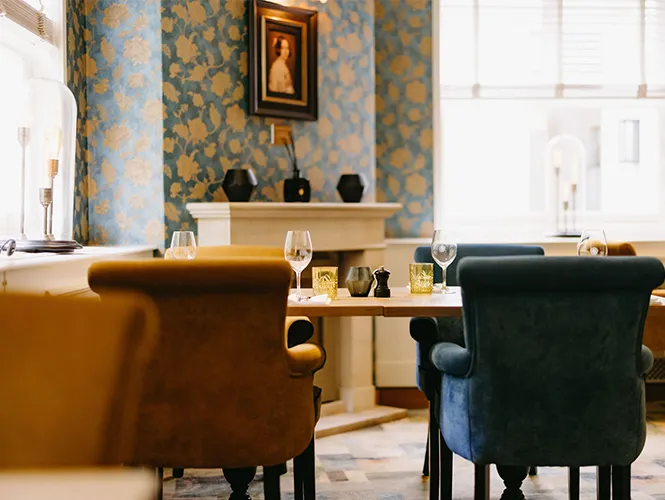 Interieur van Restaurant Sophia, Den Haag